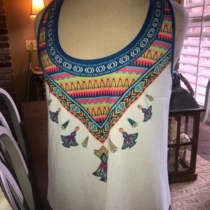 Flying tomato tank size small tribal boho